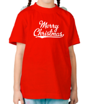 Детская футболка Merry christmass фото