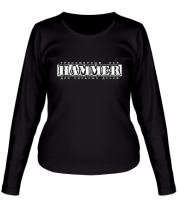 Женская футболка длинный рукав Тренажёрный зал Hammer (1) фото