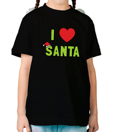 Детская футболка I love santa