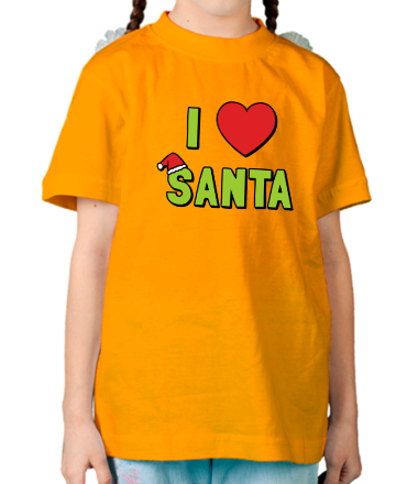 Детская футболка I love santa