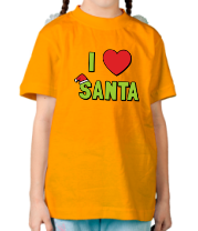 Детская футболка I love santa фото