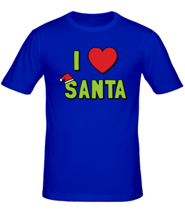 Мужская футболка I love santa