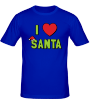 Мужская футболка I love santa фото