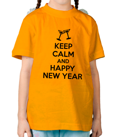 Детская футболка Keep calm and happy new year