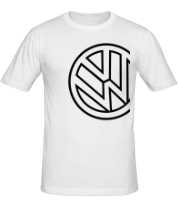 Мужская футболка Вольксваген значок фото