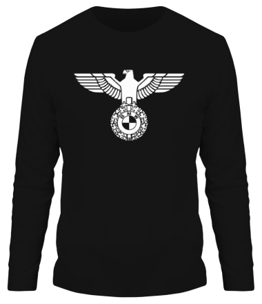 Мужская футболка длинный рукав Орел со знаком БМВ
