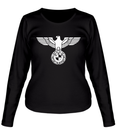 Женская футболка длинный рукав Орел со знаком БМВ