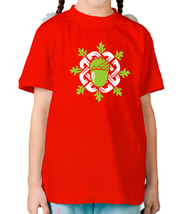 Детская футболка Желудь с кельтским узором