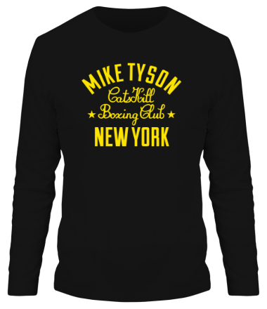 Мужская футболка длинный рукав Mike Tyson CatsKill Boxing Club