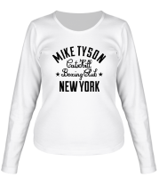 Женская футболка длинный рукав Mike Tyson CatsKill Boxing Club фото
