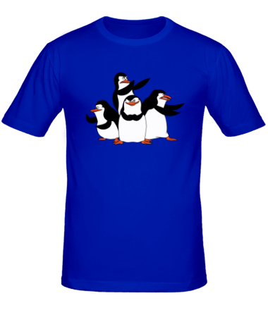 Мужская футболка Пингвины из Мадагаскара