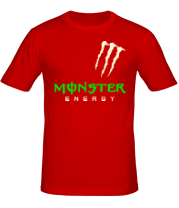 Мужская футболка Monster energy shoulder (glow) фото