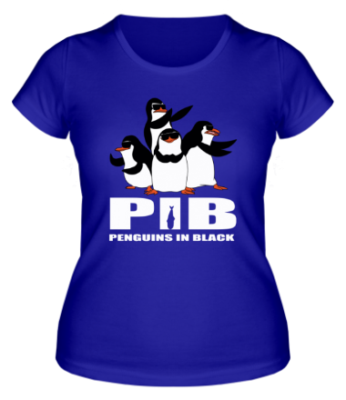 Женская футболка PIB | Penguins in black