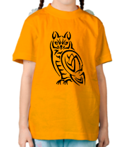 Детская футболка Сова кельтский орнамент фото