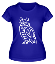 Женская футболка Сова кельтский орнамент фото
