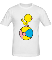 Мужская футболка Утёнок с мячом фото