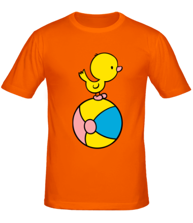 Мужская футболка Утёнок с мячом