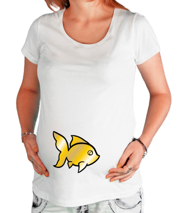 Футболка для беременных Золотая рыбка
