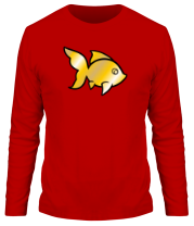 Мужская футболка длинный рукав Золотая рыбка фото