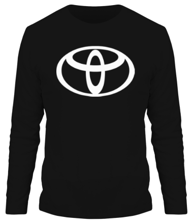 Мужская футболка длинный рукав Toyota big logo