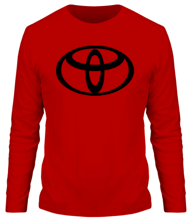 Мужская футболка длинный рукав Toyota big logo