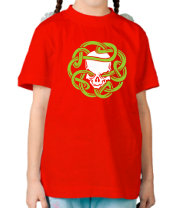 Детская футболка Череп с кельтскими узорами фото