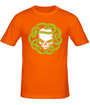 Мужская футболка Череп с кельтскими узорами фото