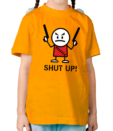 Детская футболка Shut up