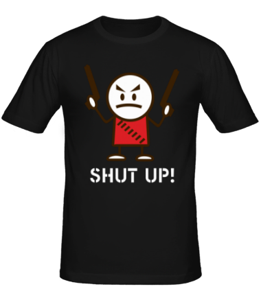 Мужская футболка Shut up
