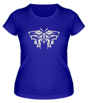 Женская футболка Тату бабочка (свет) фото