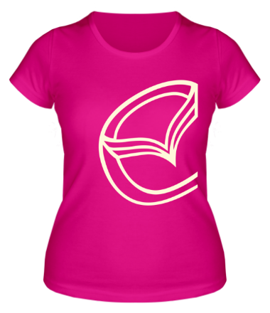 Женская футболка Мазда значок (свет)