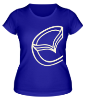 Женская футболка Мазда значок (свет) фото