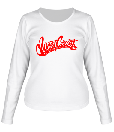 Женская футболка длинный рукав West Coast Customs