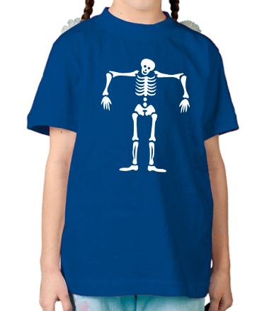 Детская футболка Скелет марионетка