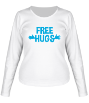 Женская футболка длинный рукав Бесплатные обнимашки фото