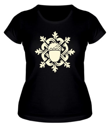 Женская футболка Жёлудь с кельтским узором