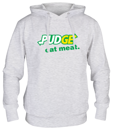 Толстовка худи Pudge - Eat Meat