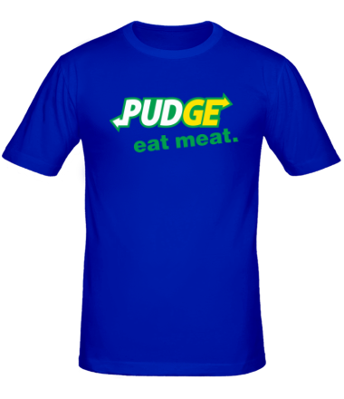 Мужская футболка Pudge - Eat Meat