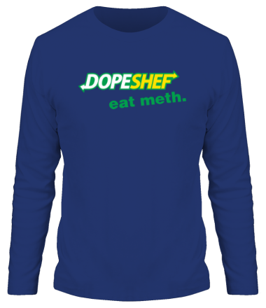 Мужская футболка длинный рукав Dope Shef - Eat Meth
