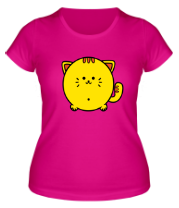 Женская футболка Пухлый котик фото