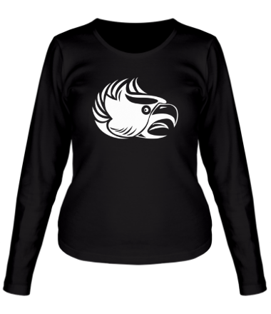 Женская футболка длинный рукав Злой орел