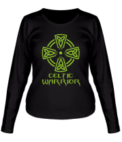 Женская футболка длинный рукав Кельтский воин фото