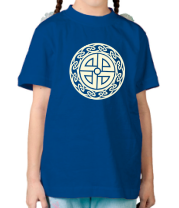 Детская футболка Кельтский щит (руна)(свет) фото