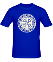 Мужская футболка Кельтский щит (руна)(свет) фото