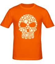Мужская футболка Череп из клевера (свет) фото