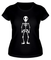 Женская футболка Скелетик фото