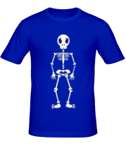 Мужская футболка Скелетик (свет) фото