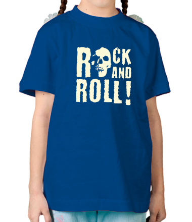 Детская футболка Rock and roll (свет)