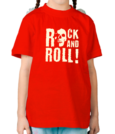 Детская футболка Rock and roll (свет)