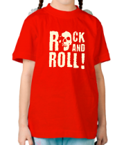 Детская футболка Rock and roll (свет) фото